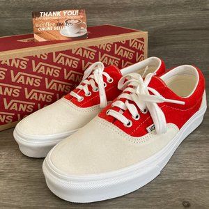 Vans Era Colorblock Retro Skate Red White Size 9 Women's NWB